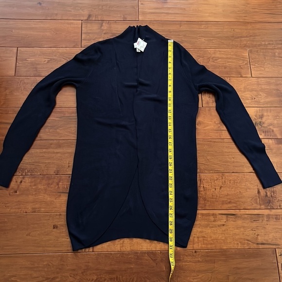 NWT  a.n.d e a w y open front lightweight Navy Color Cardigan - Picture 3 of 7